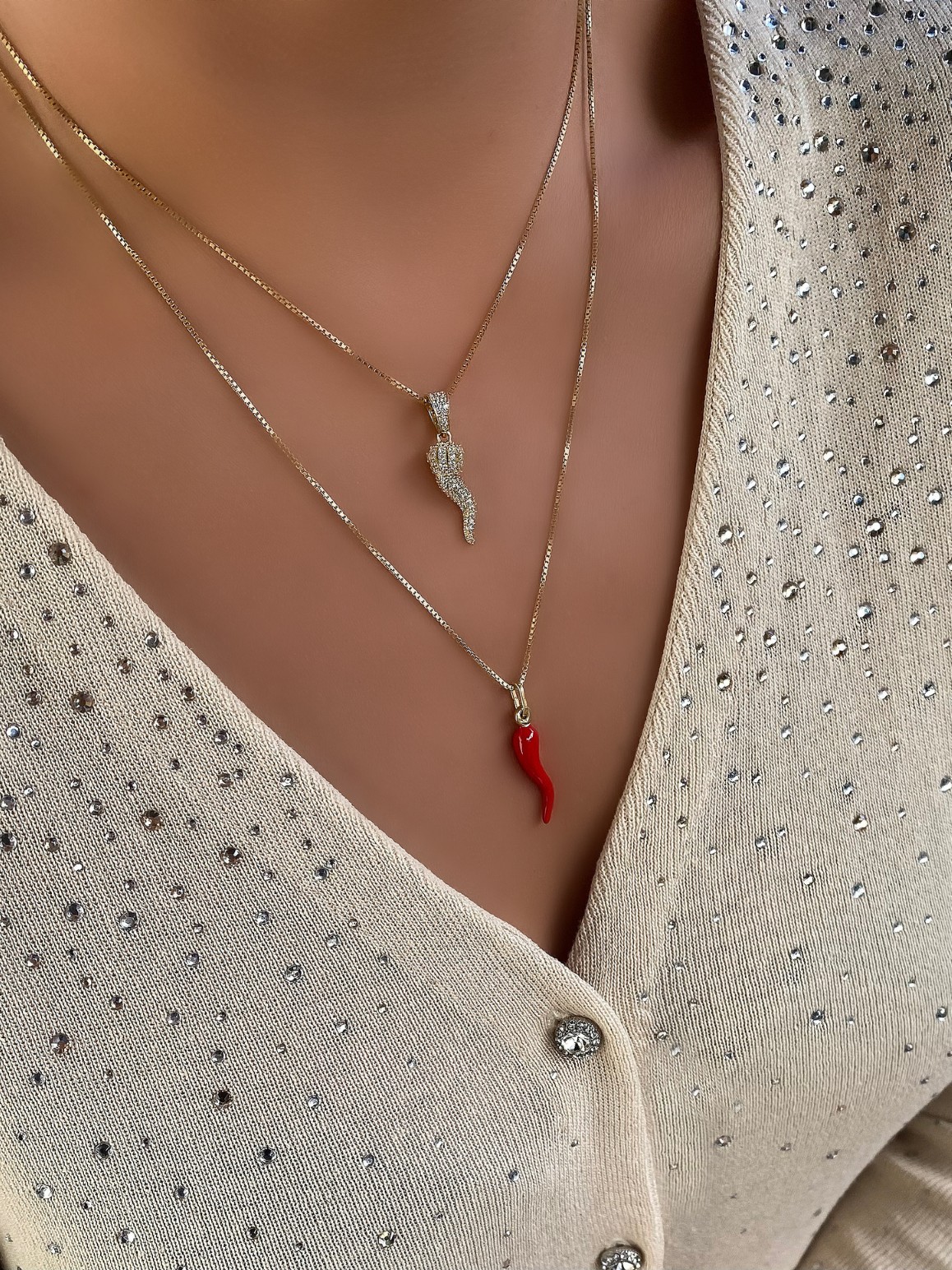 WEVENI Collana Con Ciondolo Pavone In Cristallo E Smalto, Gioiello Moda Per Donna E Bambina, Regalo Originale