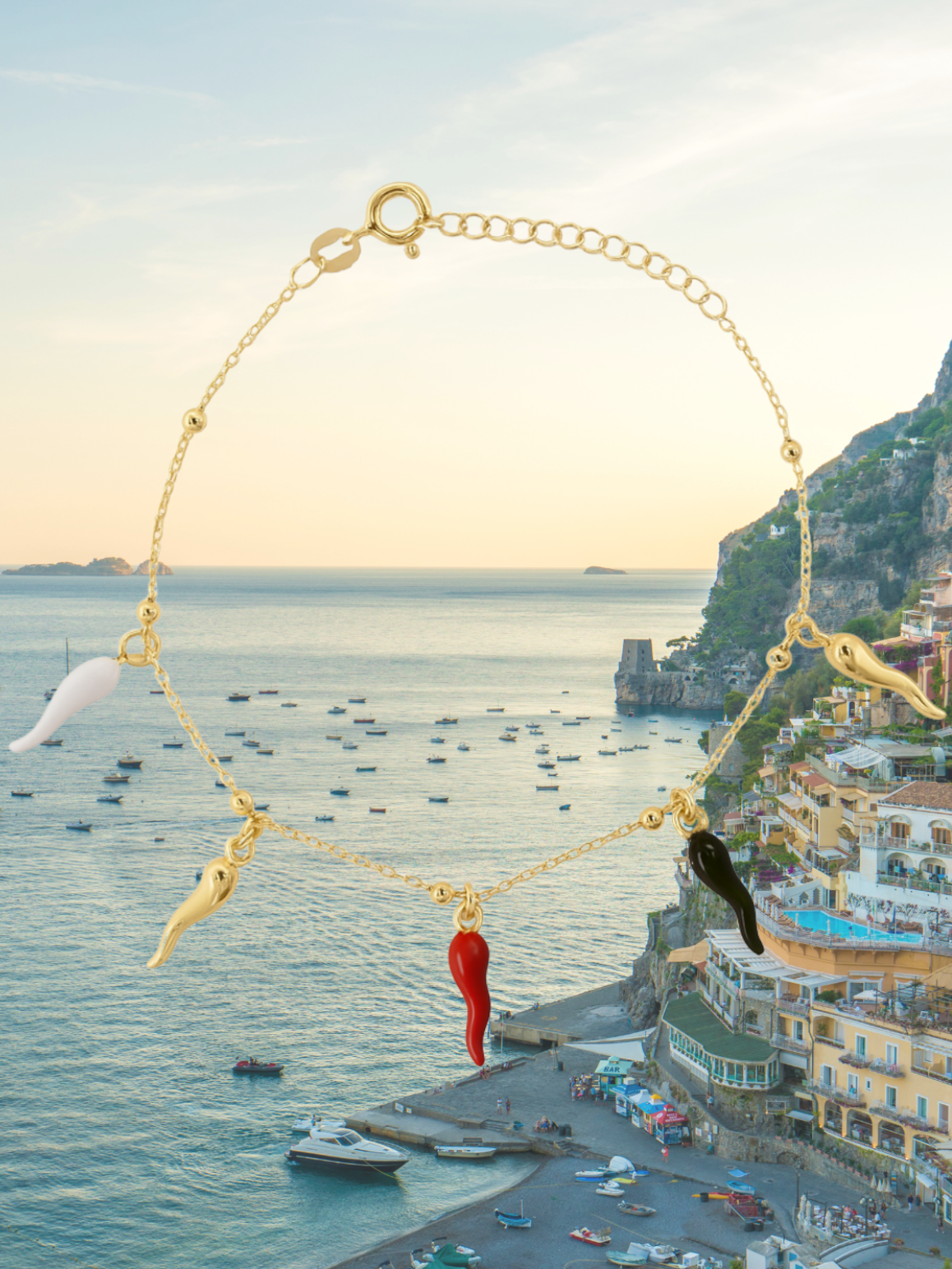 Estate Gold Cornicello Bracelet | Bella Luck Charms