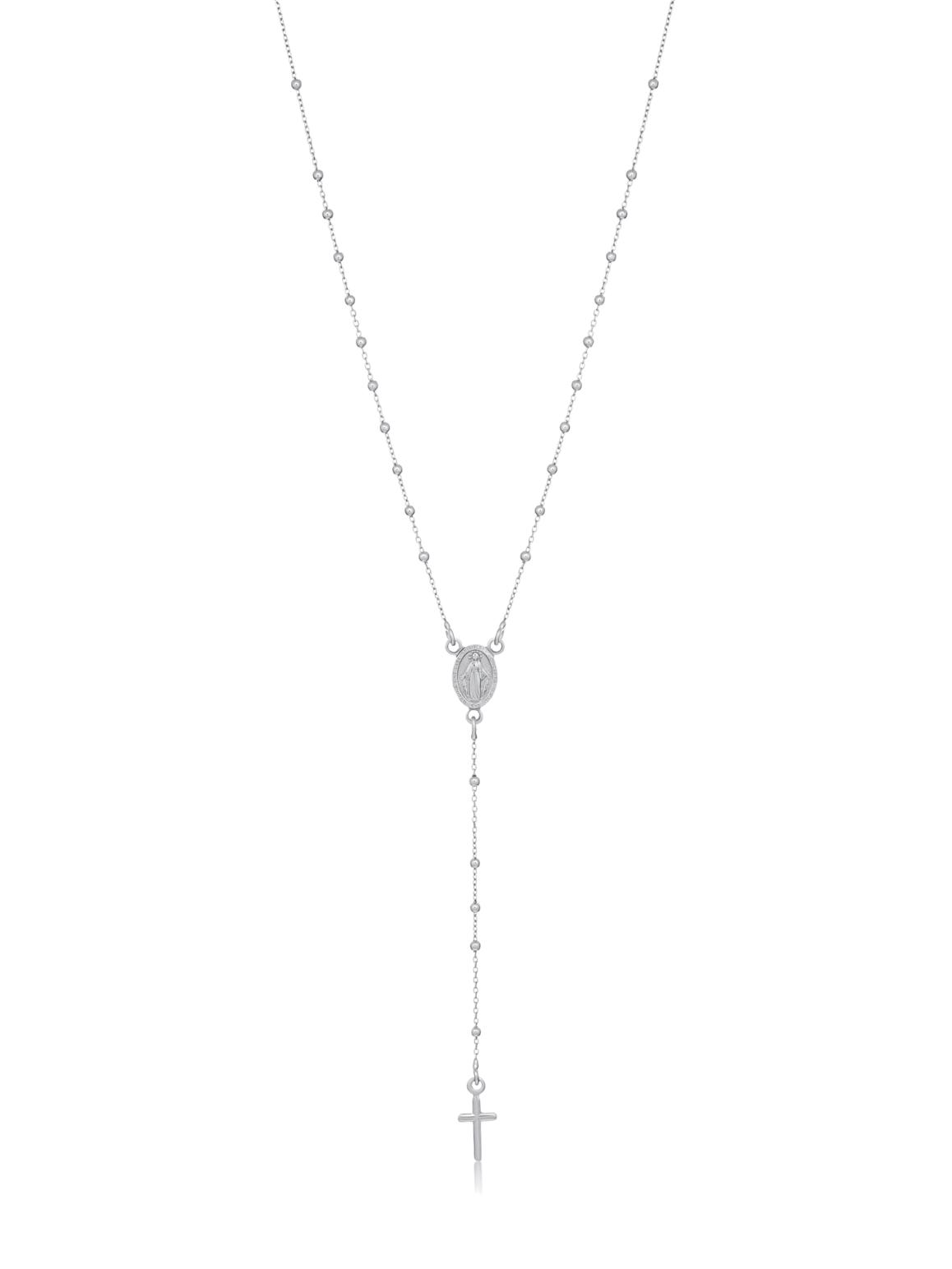 Verona Silver Rosary Necklace | Made in Italy | Bella Luck Charms