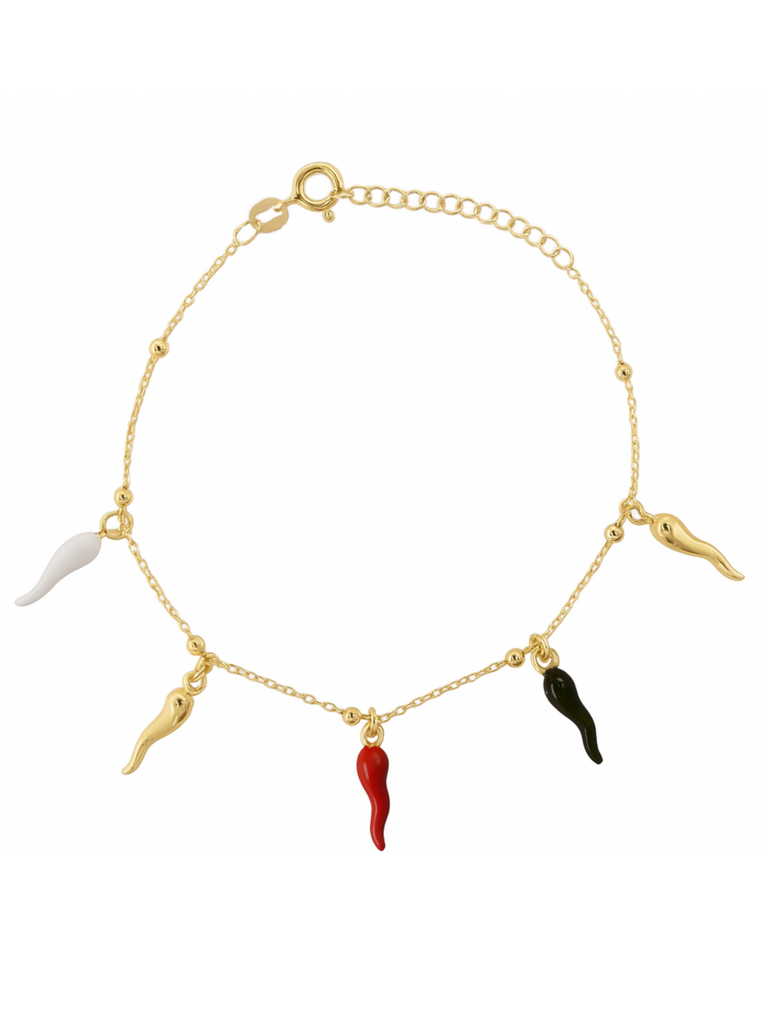 Estate Gold Cornicello Bracelet | Bella Luck Charms