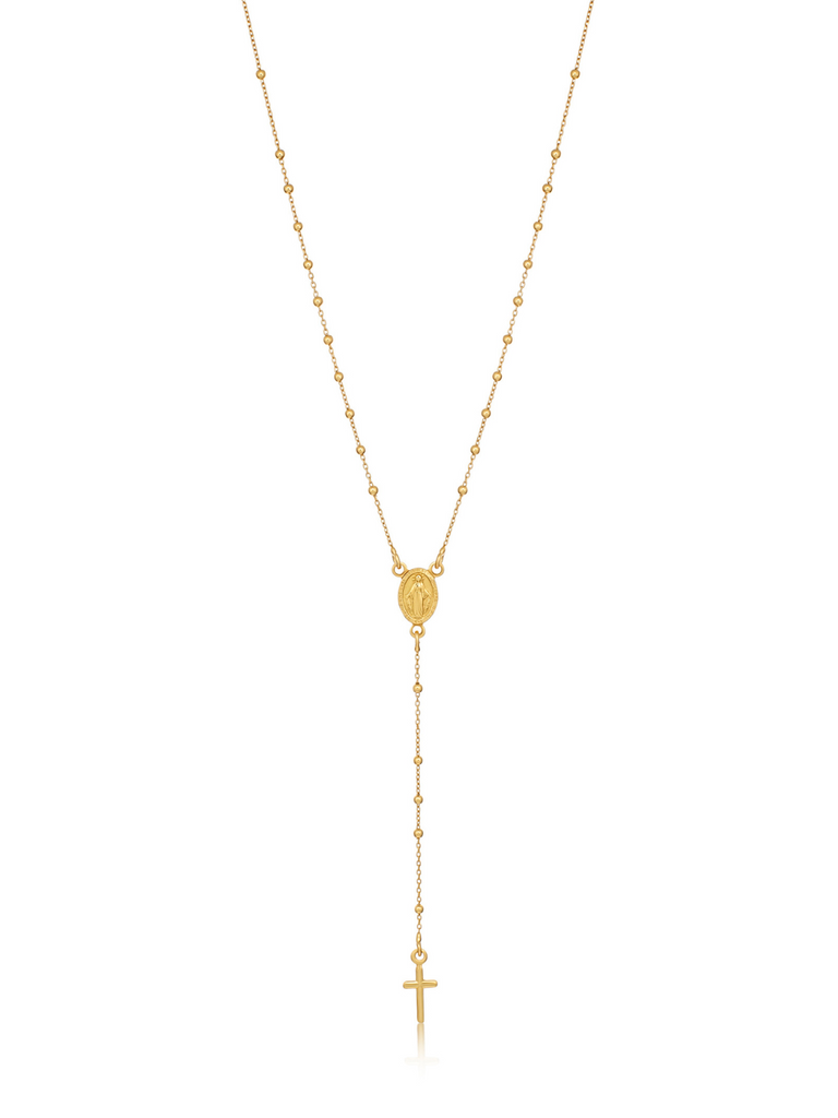 Verona Gold Rosary Necklace 