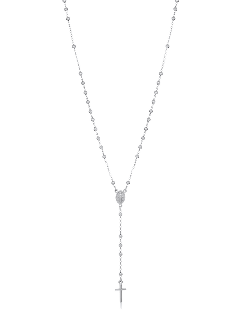Ave Maria Silver Rosary Necklace | Bella Luck Charms
