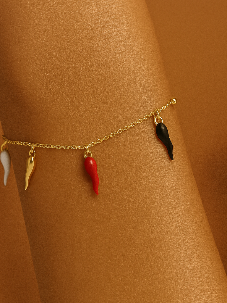 Estate Gold Cornicello Bracelet | Bella Luck Charms