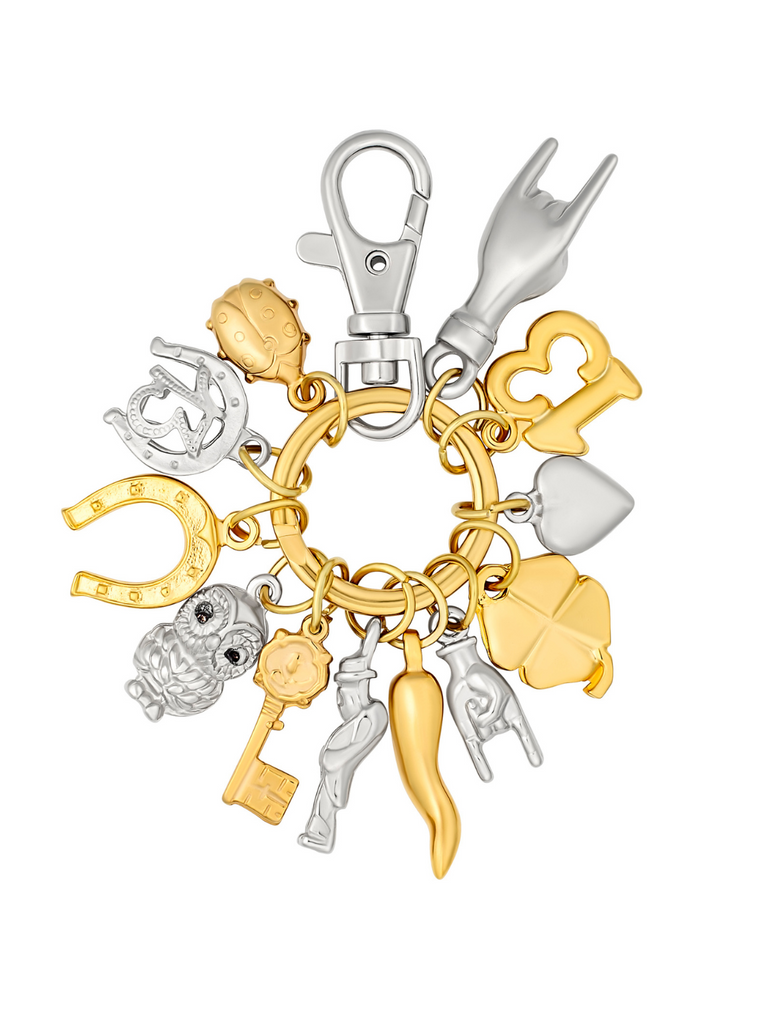 Fortuna 12 Charm Key Ring and Bag Charm | Bella Luck Charms