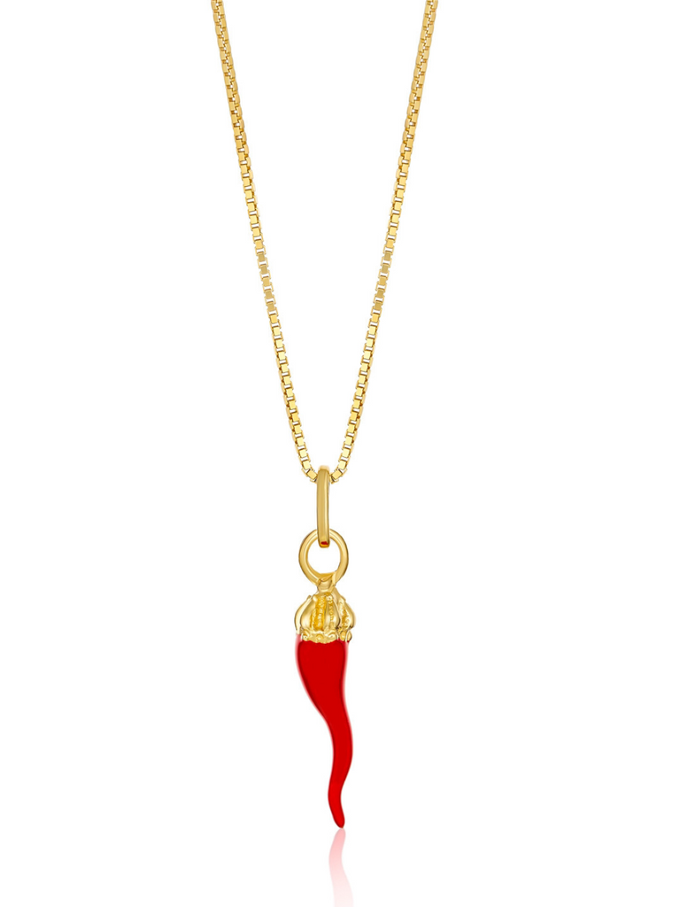 Corona di Fortuna Red Cornicello Necklace | Bella Luck Charms