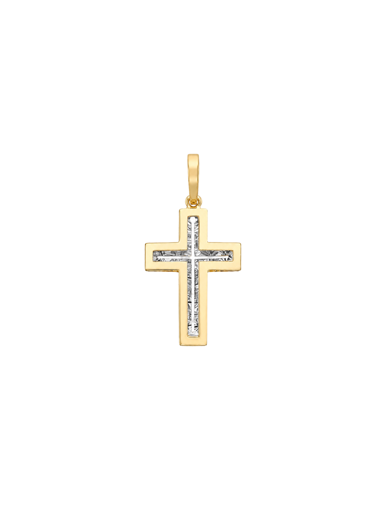 Croce Celeste 18K Gold Cross Pendant | Bella Luck Charms