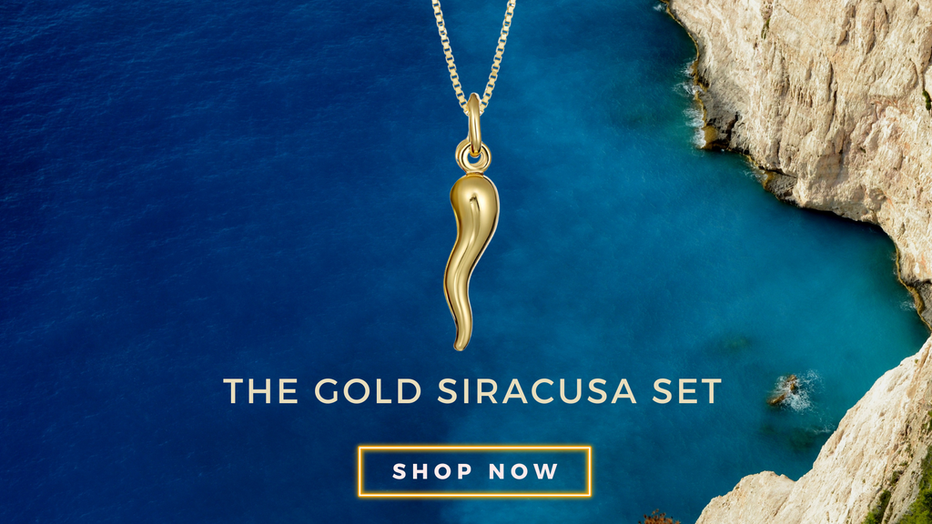 Gold Cornicello Necklace Set | Bella Luck Charms