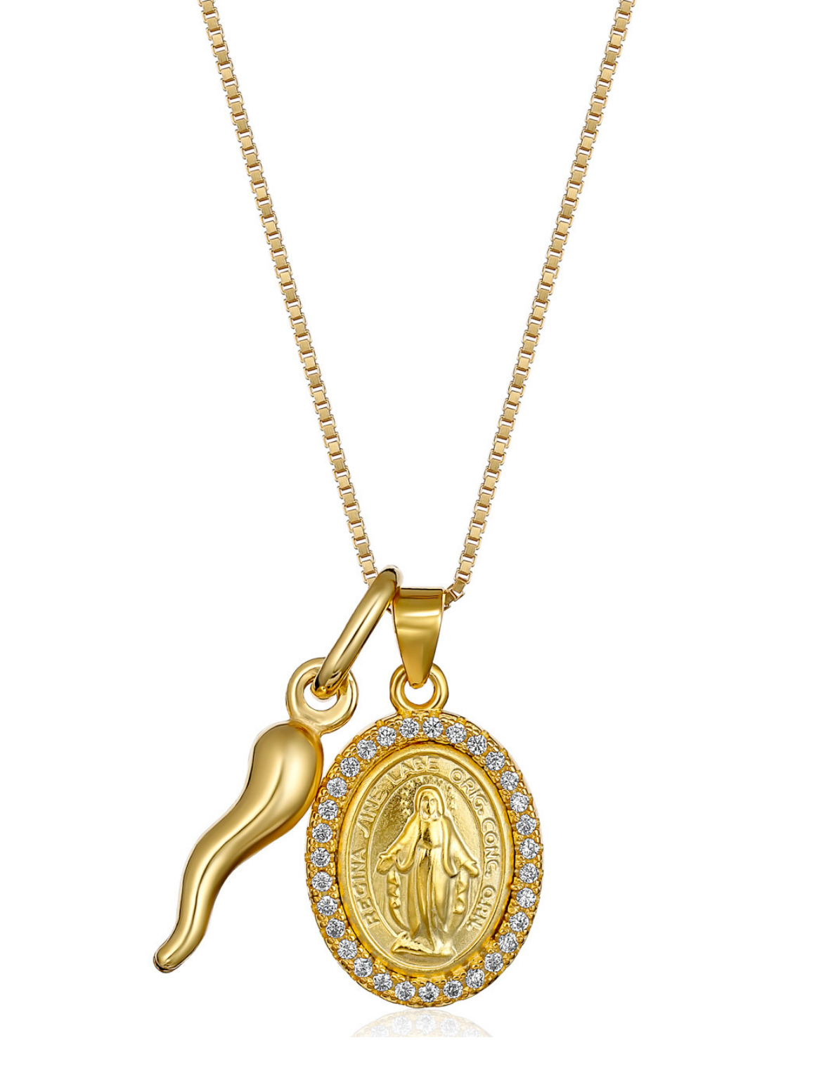 Gold Cornicello Necklace Collection Italian Horn Necklace Bella Luck Charms Bella Luck Charms