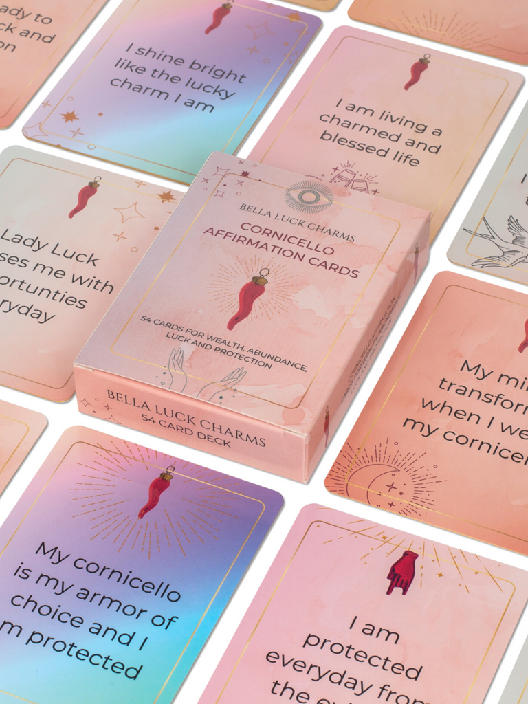 Cornicello Affirmation Cards | Bella Luck Charms