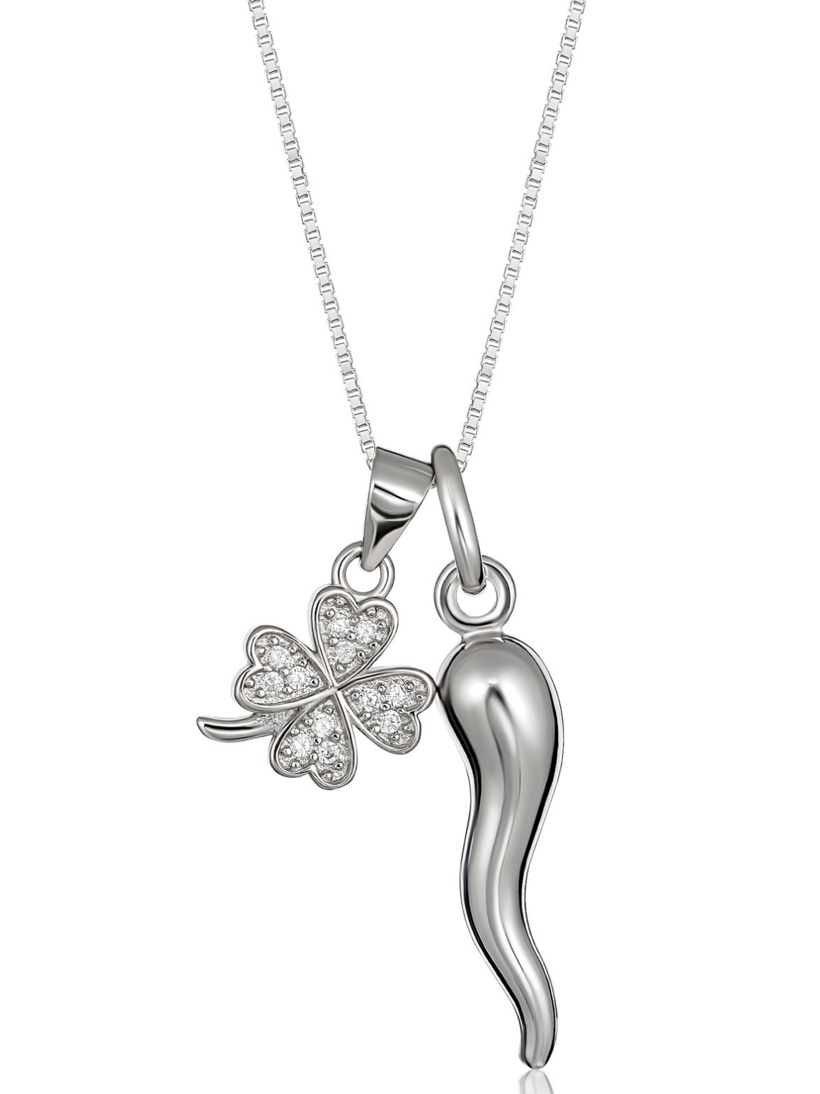 Silver Cornicello Necklace Collection | Italian Horn